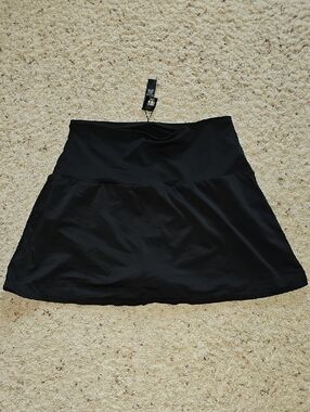 Coco Reef Black A-Line Swim Skirt with Wide Waistband